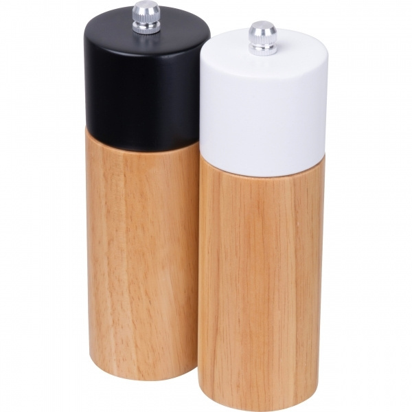 Logo trade business gifts image of: Salt & pepper mill set DAKAR
